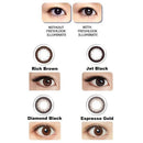 Freshlook Illuminate Daily Disposable Contact Lenses by Alcon color chart