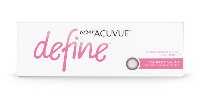 1-Day Acuvue Define Radiant Sweet Daily Disposable Colored Contact Lenses by Johnson & Johnson