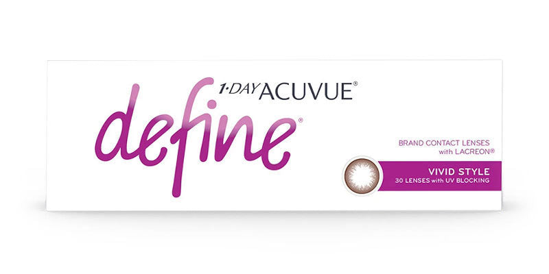 1-Day Acuvue Define Vivid Style Daily Disposable Colored Contact Lenses by Johnson & Johnson