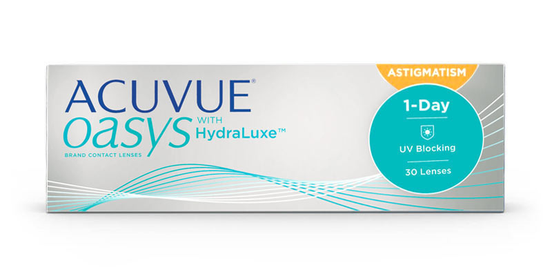 1-Day Acuvue Oasys Astigmatism Daily Disposable Toric Contact Lenses with Hydraluxe by Johnson & Johnson