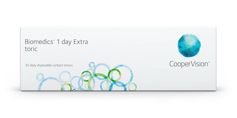 Biomedics 1 day Extra toric Daily Disposable Contact Lenses for astigmatism by CooperVision