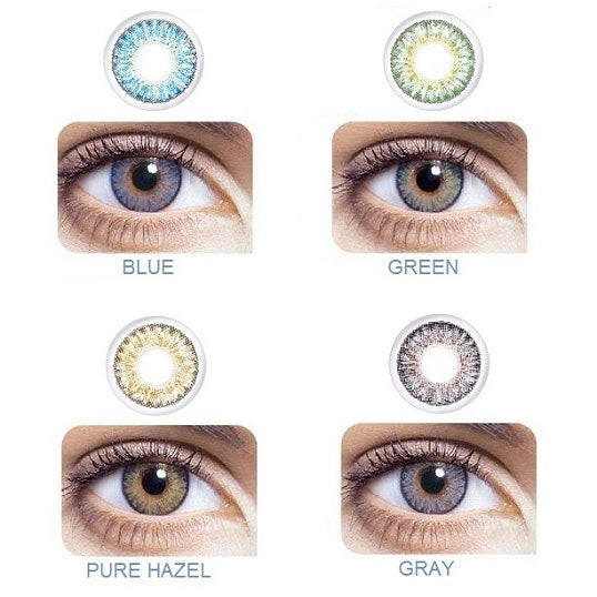 Freshlook One-Day Color Daily Disposable Colored Contact Lenses color chart by Alcon
